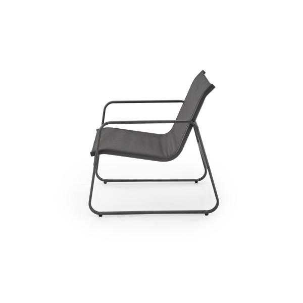 Conor Zestaw Ogrodowy ( Sofa + Fotel 2X + Ława ), Ciemny Popiel / Jasny Popiel Halmar