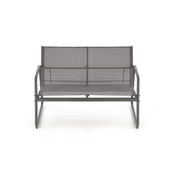 Conor Zestaw Ogrodowy ( Sofa + Fotel 2X + Ława ), Ciemny Popiel / Jasny Popiel Halmar