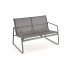 Conor Zestaw Ogrodowy ( Sofa + Fotel 2X + Ława ), Ciemny Popiel / Jasny Popiel Halmar