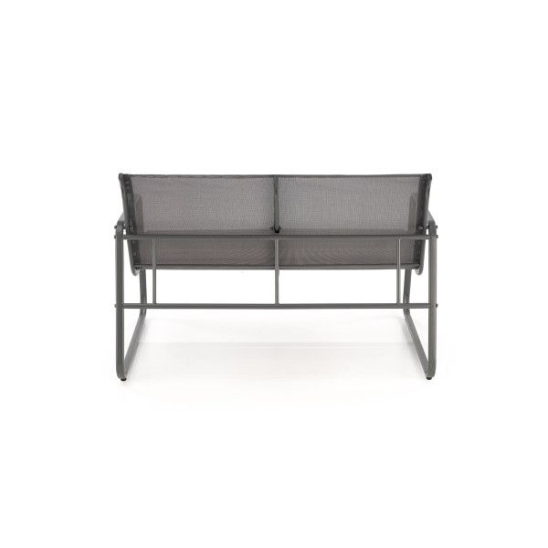Conor Zestaw Ogrodowy ( Sofa + Fotel 2X + Ława ), Ciemny Popiel / Jasny Popiel Halmar