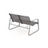 Conor Zestaw Ogrodowy ( Sofa + Fotel 2X + Ława ), Ciemny Popiel / Jasny Popiel Halmar