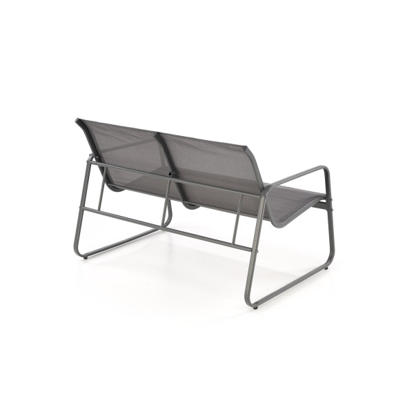 Conor Zestaw Ogrodowy ( Sofa + Fotel 2X + Ława ), Ciemny Popiel / Jasny Popiel Halmar