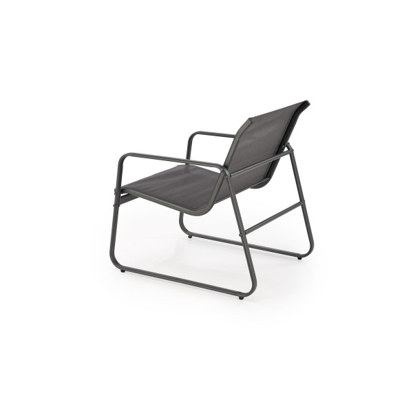 Conor Zestaw Ogrodowy ( Sofa + Fotel 2X + Ława ), Ciemny Popiel / Jasny Popiel Halmar