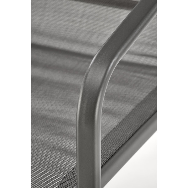 Conor Zestaw Ogrodowy ( Sofa + Fotel 2X + Ława ), Ciemny Popiel / Jasny Popiel Halmar