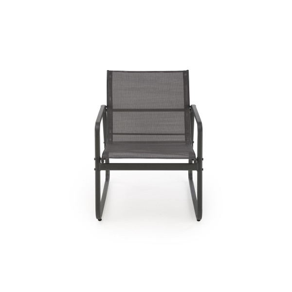 Conor Zestaw Ogrodowy ( Sofa + Fotel 2X + Ława ), Ciemny Popiel / Jasny Popiel Halmar