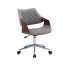 Colt Fotel Pracowniczy Orzechowy/Popielaty Velvet Halmar