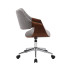Colt Fotel Pracowniczy Orzechowy/Popielaty Velvet Halmar