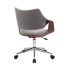 Colt Fotel Pracowniczy Orzechowy/Popielaty Velvet Halmar