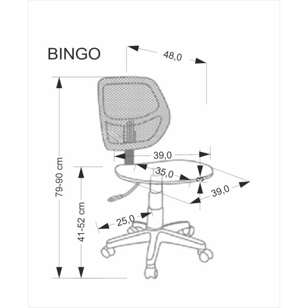 Bingo Fotel Młodzieżowy Czarny Halmar