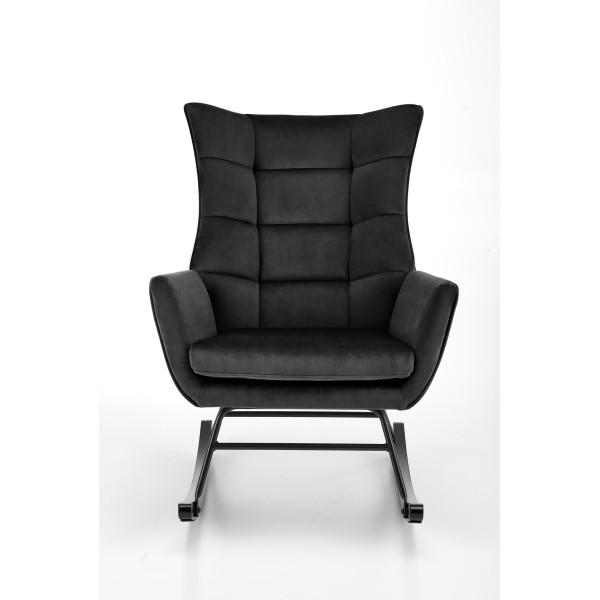 Bazalto Fotel Bujany Czarny Halmar