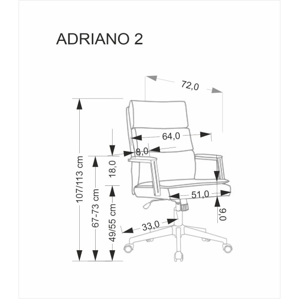Adriano 2 Fotel Obrotowy Czarny Halmar