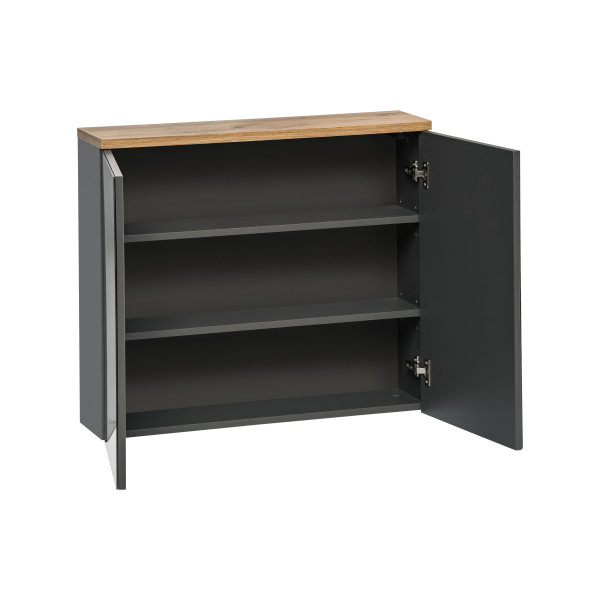 Szafka Z Lustrem 80Cm 2 Drzwi