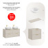 Zestaw Meblowy 120Cm Z Blatem I 2 Umywalkami Nablatowymi Smile