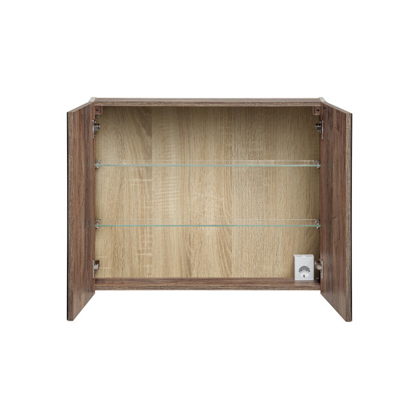 Szafka Z Lustrem 80Cm 2 Drzwi