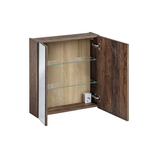 Szafka Z Lustrem 60Cm 2 Drzwi