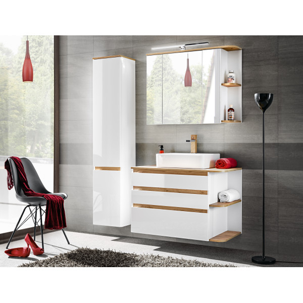 Szafka Pod Umywalkę 90Cm 3 Szuflady