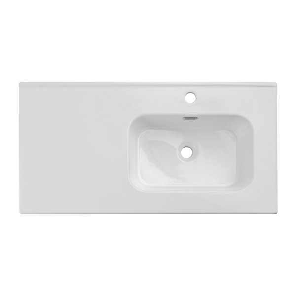 Umywalka Meblowa Jednokomorowa 90Cm Z Blatem Ceramicznym