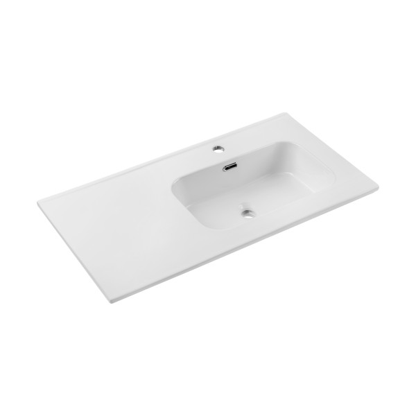 Umywalka Meblowa Jednokomorowa 90Cm Z Blatem Ceramicznym