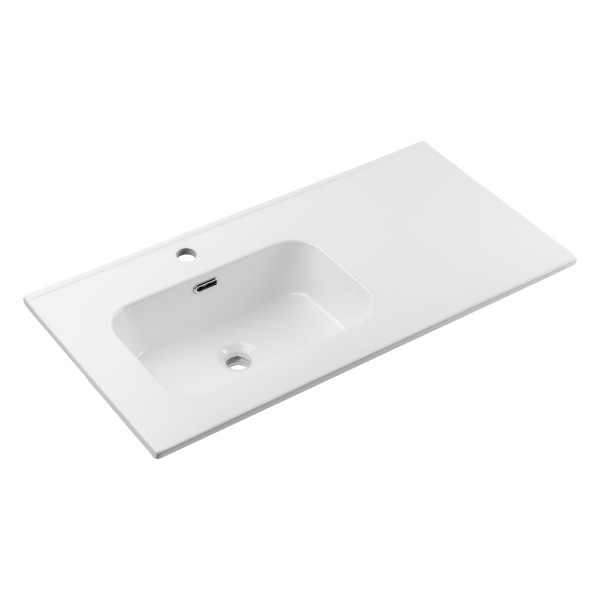 Umywalka Meblowa Jednokomorowa 90Cm Z Blatem Ceramicznym