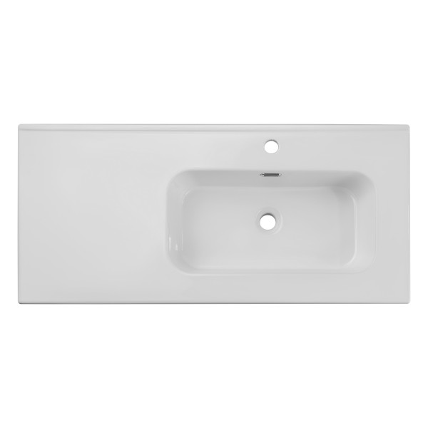 Umywalka Meblowa Jednokomorowa 100Cm Z Blatem Ceramicznym