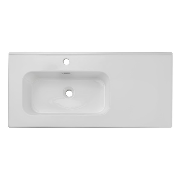 Umywalka Meblowa Jednokomorowa 100Cm Z Blatem Ceramicznym