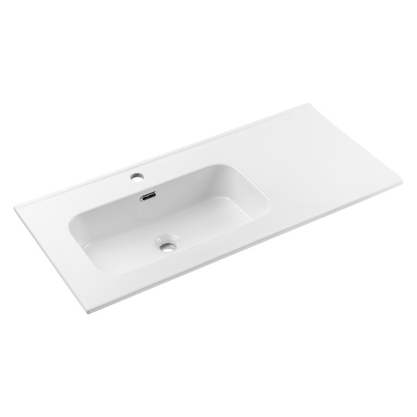 Umywalka Meblowa Jednokomorowa 100Cm Z Blatem Ceramicznym