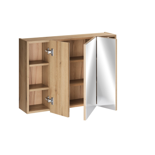 Szafka Z Lustrem 80Cm 3 Drzwi