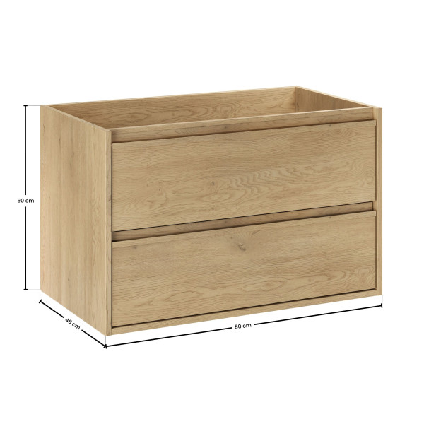 Szafka Pod Umywalkę 80Cm 2 Szuflady