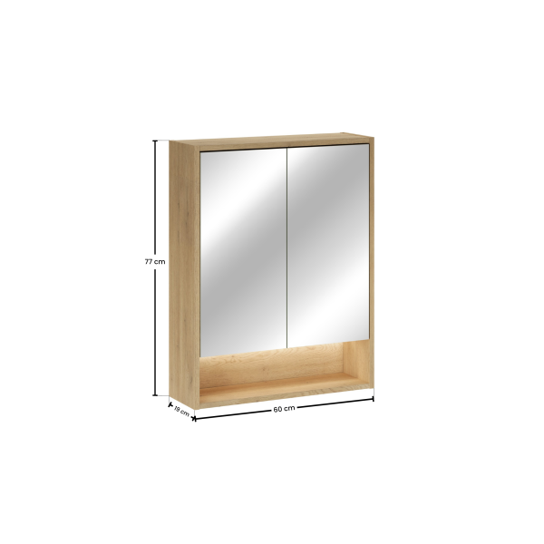 Szafka Z Lustrem 60Cm 2 Drzwi