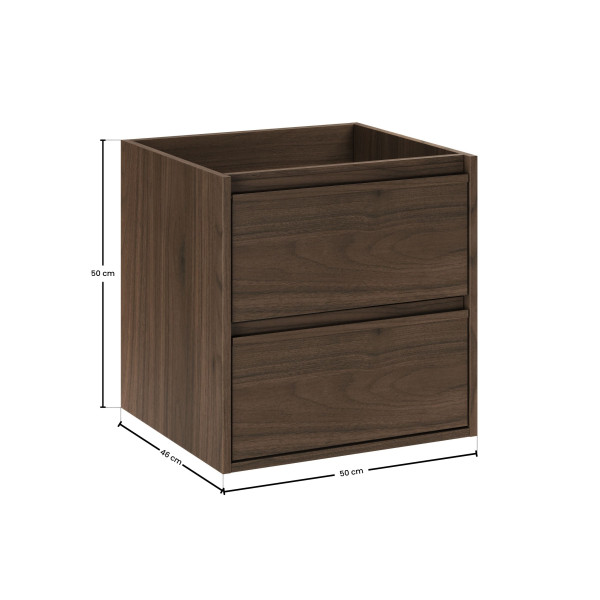 Szafka Pod Umywalkę 50Cm 2 Szuflady