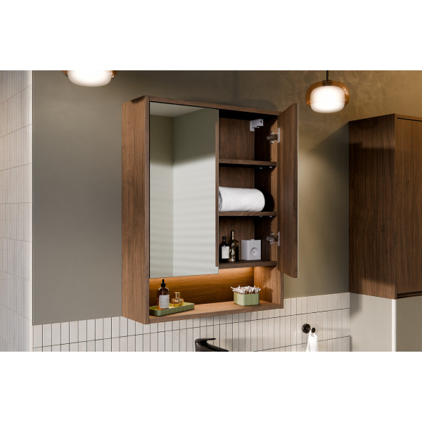 Szafka Z Lustrem 80Cm 2 Drzwi