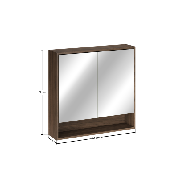 Szafka Z Lustrem 80Cm 2 Drzwi