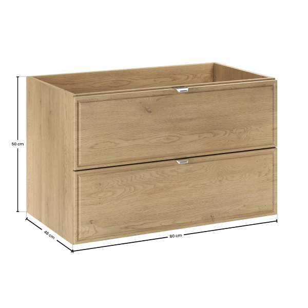 Szafka Pod Umywalkę 80Cm 2 Szuflady