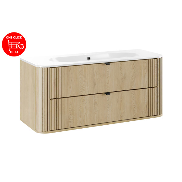 Zestaw Meblowy 120Cm Z Umywalką Meblową Pure