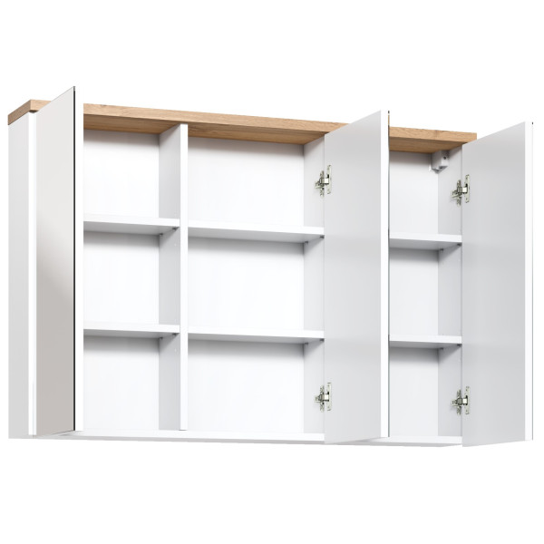 Szafka Z Lustrem 100Cm 3 Drzwi