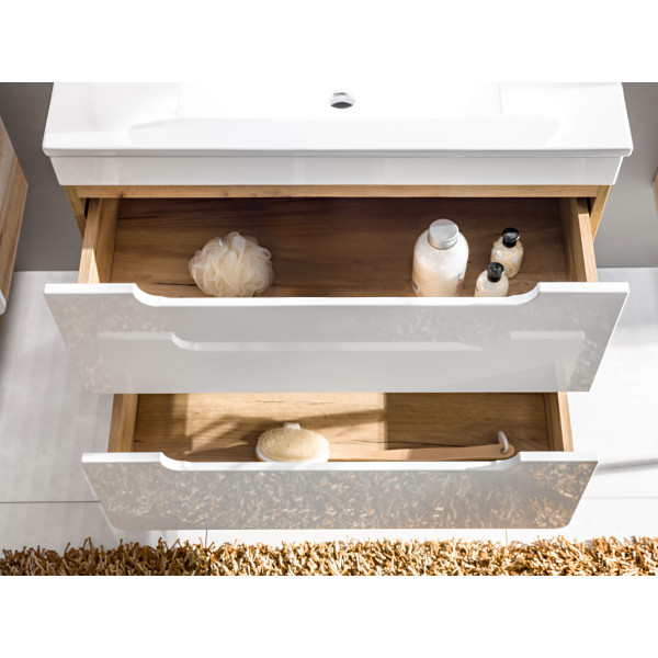 Szafka Pod Umywalkę 80Cm 2 Szuflady