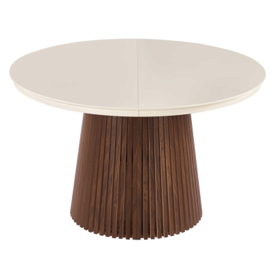 Nowoczesny Stół Rozkładany 120-160-200 cm do Salonu Jadalni Mid Century Modern Kaszmir Orzech ROSELLA