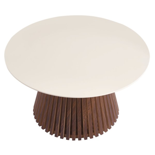 Nowoczesny Stolik Kawowy Ława do Salonu Mid Century Modern Kaszmir Orzech ROSELLIA S