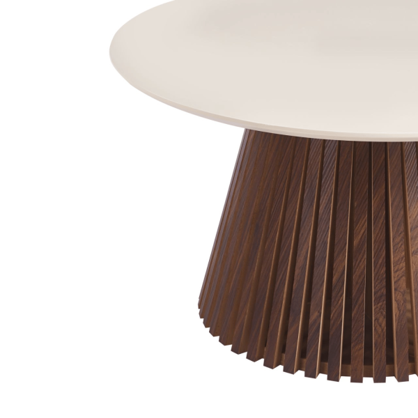 Nowoczesny Stolik Kawowy Ława do Salonu Mid Century Modern Kaszmir Orzech ROSELLIA S
