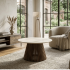 Nowoczesny Stolik Kawowy Ława do Salonu Mid Century Modern Kaszmir Orzech ROSELLIA S