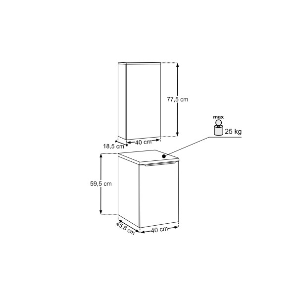 Zestaw Meblowy 40Cm Z Blatem
