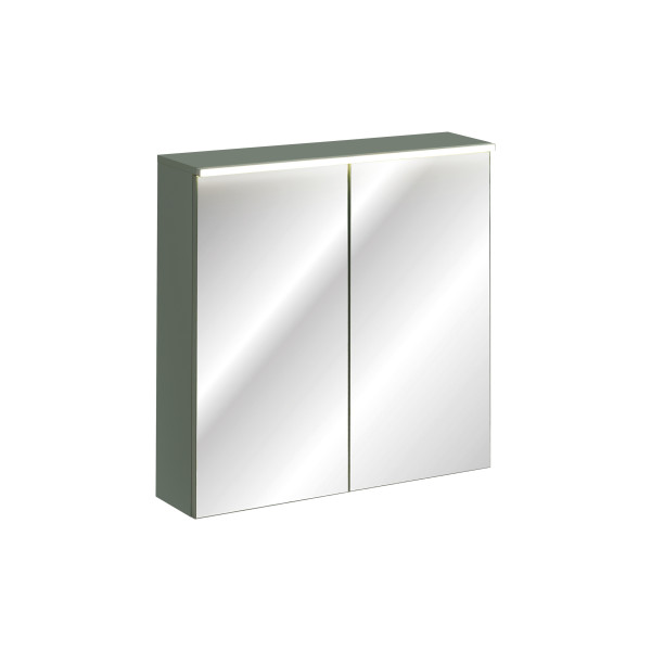 Szafka Z Lustrem 80Cm 2 Drzwi Z Podświetleniem Led