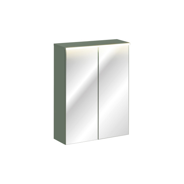 Szafka Z Lustrem 60Cm 2 Drzwi Z Podświetleniem Led