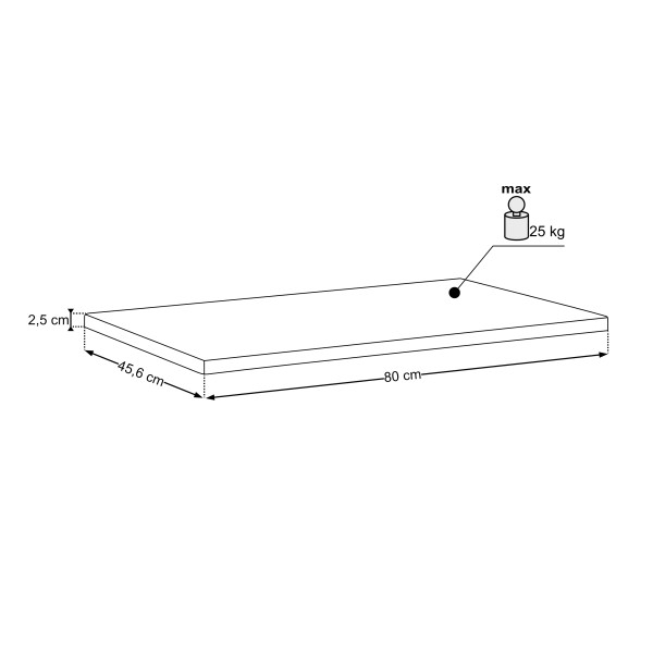 Blat 80Cm
