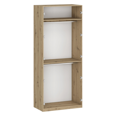 Nowoczesny Korpus Meblowy Do Garderoby Sypialni Bez Drzwi Otwarta Garderoba 100 cm Dąb Artisan FORMO K4