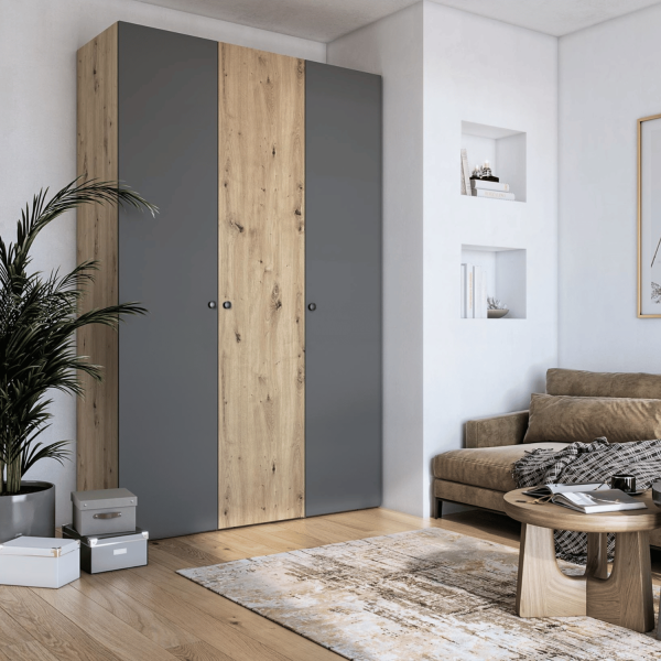 Nowoczesny Front 50x237 cm Do Szafy Do Garderoby Elegancki Gładki Dąb Artisan FORMO F1