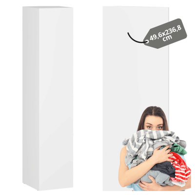 Biały Elegancki Front 50x237 cm Do Szafy Do Garderoby Gładki Nowoczesny FORMO F1