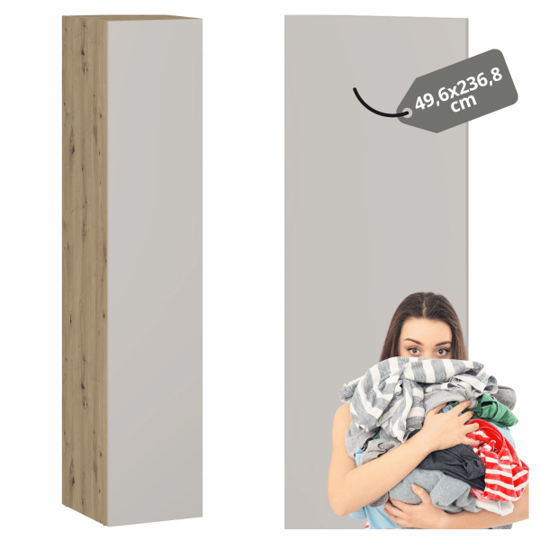 Gładki Nowoczesny Beżowy Front 50x237 cm Do Szafy Do Garderoby Elegancki Kaszmir FORMO F1