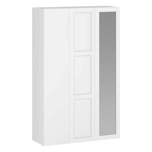 Biały Nowoczesny Front 50x237 cm Do Szafy Garderoby Elegancki z Ramkami FORMO F2