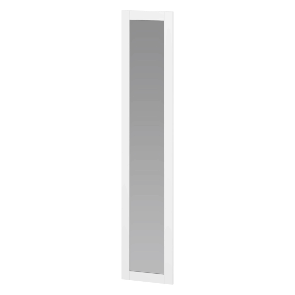 Front Z Lustrem Do Szafy Garderoby Nowoczesny Elegancki 50x237 cm Biały FORMO F3